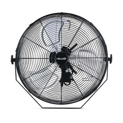 Newair 18" Black Steel Outdoor Wall Mounted Fan
