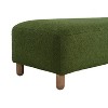 VYNXARIA Dark Green Rectangular Ottomans and Benches - 250 lbs Capacity, Versatile and Stylish Design - 4 of 4