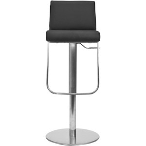 Stanley Gas Lift Swivel Bar Stool - FOX3003 - Black - Safavieh Couture - 1 of 4
