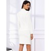 Allegra K Women's Business Suit Collared Button Down Blazer and Pencil Work Skirt Set 2 Pcs - 4 of 4