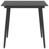 vidaXL Patio Dining Table Black 31.5 in.x31.5 in.x29.1 in. Steel and Glass - 2 of 4