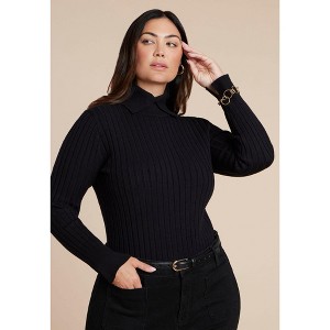 ELOQUII High Collar Sweater - 1 of 4