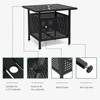 VINGLI Outdoor Side Table with Umbrella Hole 1.57" Umbrella Stand Table, Metal Patio Side Table Coffee Table for Garden, Pool, Deck - 3 of 4