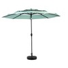 CAVINAS 10 Ft 3 Tier Auto-tilt Patio Umbrella with Tilt Adjustment,Outdoor Umbrella with 8 Steel Ribs for Poolside and Yard,No Base - 2 of 4