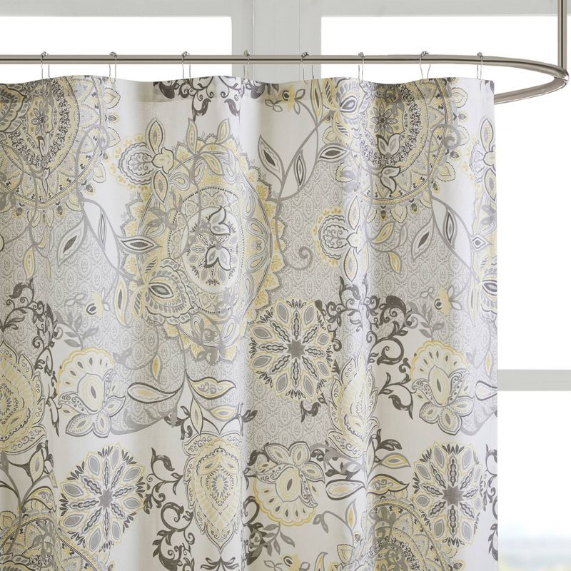 72"x72" Lian Printed Cotton Shower Curtain - Madison Park, 2 of 9