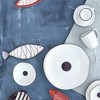 DUKA Asymmetrical 68-OZ Serving Bowl with Blue Accents - 3 of 4