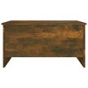 vidaXL Coffee Table Smoked Oak Engineered Wood 31.5 x 21.9 x 16.3 in - 4 of 4