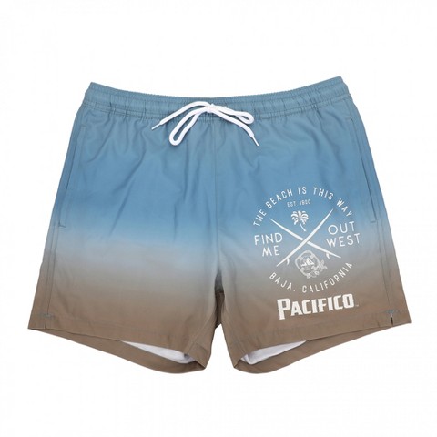 Pacifico Mens Pacifico Clara Beach Gradient Ombre Board Shorts - Medium (32-34)