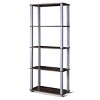 Costway 5-Tier Multi-Functional Storage Shelves Rack Display Bookcase Home Furni Walnut - 2 of 4
