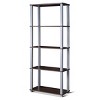 Costway 5-Tier Multi-Functional Storage Shelves Rack Display Bookcase Home Furni Walnut - image 2 of 4