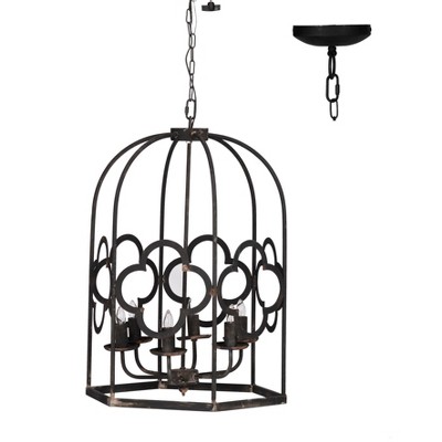 Classic Vintage Chandelier Matte Black - A&B Home