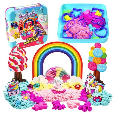 Bryte BRYTE Unicorn Wonderland Play Sand Kit | Gift-Ready Unicorn Toys for Girls Age 6-8