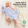 6pk Shea Baby Burp Cloths for Baby Boys and Girls, Organic Burping Cloths for Babies, Newborn - 4 of 4