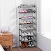 MaseiKar Stackable Small Shoe Rack Space-saving storage for entryways, hallways, and closets. Perfect for organizing shoes and keeping areas tidy. - 3 of 4