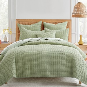 Mills Waffle Quilt and Pillow Sham Set - Levtex Home - 1 of 4