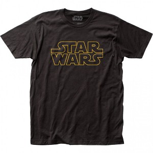Mens Star Wars Text Logo T-Shirt - 1 of 2