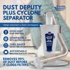 Oneida Air Systems Dust Deputy Plus Cyclone Separator for Wet/Dry Shop Vacuums with 3 Foot Connection Hose, Clear - 2 of 4