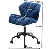 QingMoon Diamond Tufted Office Chair, Adjustable Swivel Desk Chair with Back, Computer Chair for Home Office, Suitable for Reading and Study - 4 of 4