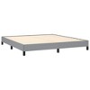vidaXL California King Bed Frame, Fabric Upholstered Platform Bed Frame, Light Gray, No Mattress - 2 of 4