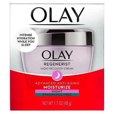 Olay Regenerist Fragrance-Free Night Recovery Cream Moisturizer - 1.7oz