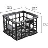 Sterilite Plastic Black Storage Box Milk Crate Containers Home - 2 of 4