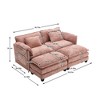TiramisuBest Chenille fabric, Modular Sectional Sofa with Storage, Sideboard Buffet Style Design for Living Room - 2 of 4