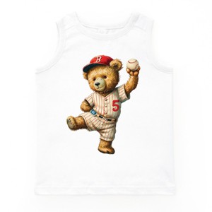 The Juniper Shop Baseball Bear Youth Tank Top - 1 of 4