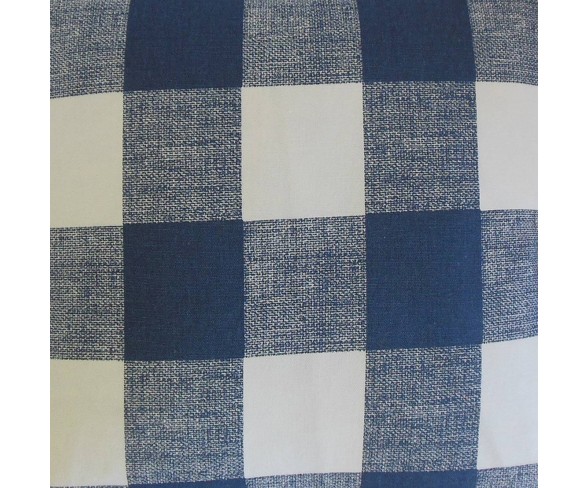 Plaid Square Throw Pillow Blue - Pillow Collection