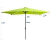 CAVINAS 10 x 6.5FT Patio Umbrella with LED Light and Crank,8 Ribs Market Patio Umbrella with Push Button for Backyard,Poolside,Deck - 3 of 4
