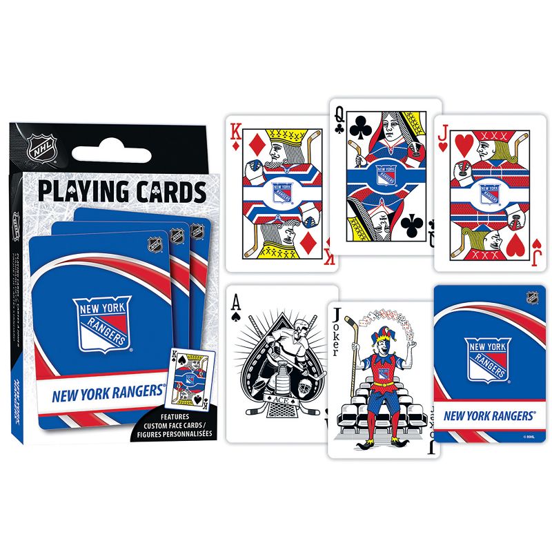 MasterPieces Officially Licensed NHL New York Rangers Playing Cards - 54 Card Deck for Adults, 4 of 6