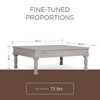 Maven Lane Emin Handmade Heritage Wooden Rectangular Coffee Table - 2 of 4