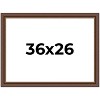 PosterPalooza | Traditional Brown Picture Frame - UV Acrylic, Backing Board, Hanging Hardware Included - 2 of 4