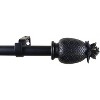 Urbanest 1-inch Diameter Pineapple Adjustable Single Drapery Curtain Rod - 4 Finishes - 2 of 3