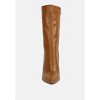 NAGINI Over Ankle Pointed Toe High Heeled Boot in Tan Women - 3 of 4