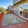 Large Waterproof Outdoor Rug 9x18 Reversible Plastic Straw Patio Rug, UV-Resistant Vintage Medallion Carpet, Easy-Cleaning Portable RV Mat for Deck - 3 of 4