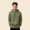 Dalix Ghost Embroidered Washed Hooded Sweatshirt Fleece Soft Cotton Mens - 4 of 4