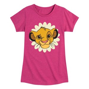 Girls' - Disney - Simply Simba Fitted Short Sleeve Graphic T-Shirt - 1 of 4