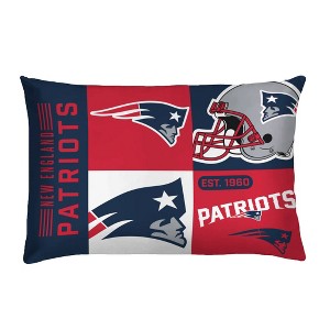 NFL New England Patriots Block Logo Queen Bed in a Bag - 3pc - 1 of 3
