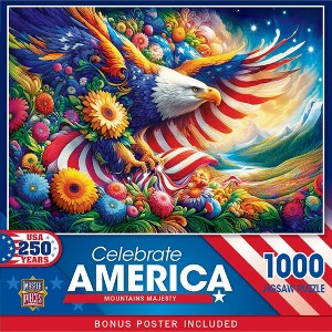 MasterPieces 1000 Piece Jigsaw Puzzle For Adults - Celebrate America - Mountains Majesty - 19.25"x26.75" - 1 of 4