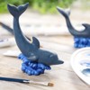 Bright Creations 2 Pack Paint Your Own Dolphin Figurine, DIY Ocean Sea Animal for Art & Craft Supplies, 3.5 x 5 inches - 2 of 4