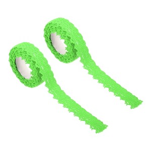 Unique Bargains Cotton Self-Adhesive Lace Ribbon for DIY Scrapbooking 2 Pcs - 1 of 4