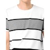 Lars Amadeus Men's Summer Color Block Round Neck Short Sleeves T-Shirt - 4 of 4
