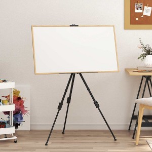 Aghana Digitals Black Metal Adjustable Easel with Carrying Bag - Stable Display Stand for Art, - 1 of 4