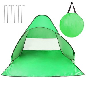 Naysaye Camping Tents 2-3 Person Pop Up Beach Tent Net Window UV Protection Waterproof for Camping Outdoor Activities, Green - 1 of 4