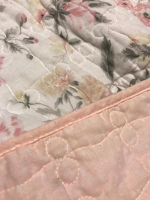 Full/queen Breezy Floral Quilt Set Pink - Laura Ashley : Target