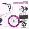 NAYSAYE Bicycles Freestyle Kids Bike Single Speed for Boys and Girls 7 Years and Older for Active Fun, White, 55.12"*25.2"*37" - 2 of 4