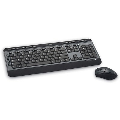 Verbatim Wireless Multimedia Keyboard and 6-Button Mouse Combo - Black - USB Type A Wireless RF Black - USB Type A Wireless RF Optical - 6 Button