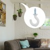 Unique Bargains Metal Home Vinyl Coated Screws in Cup Ceiling Hooks 50 Pcs - 4 of 4