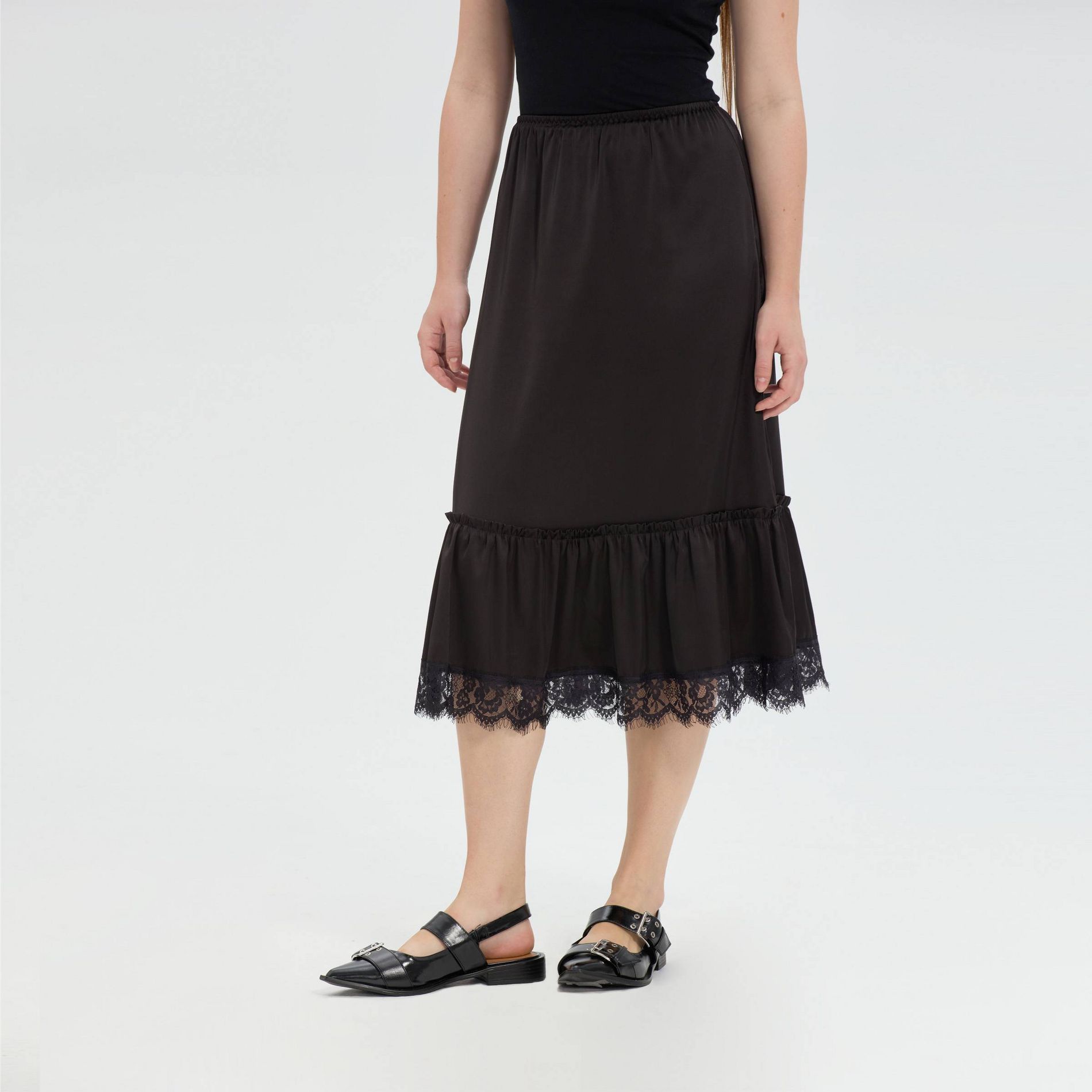 Women's Satin Midi Skirt - Wild Fable™