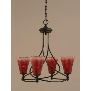 Toltec Lighting Capri 4 - Light Chandelier in  Dark Granite - 1 of 1